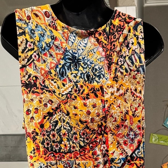 Soft surroundings Sleeveless Maxi Dress medium Length 55in pit to pit 15in - Picture 4 of 4